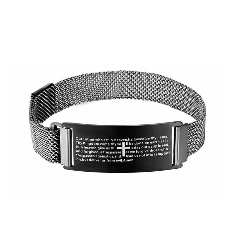 Cross Stainless Steel Magnetic Bracelets