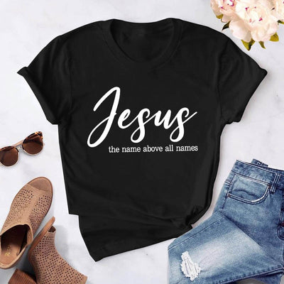 Summer Women Jesus Printed T Shirt