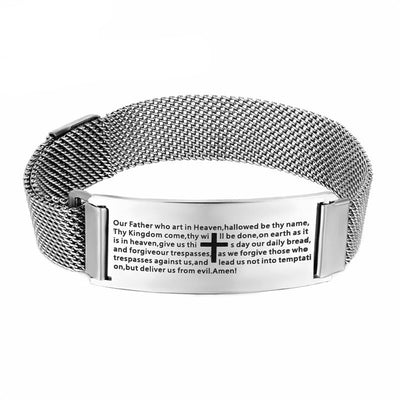 Cross Stainless Steel Magnetic Bracelets