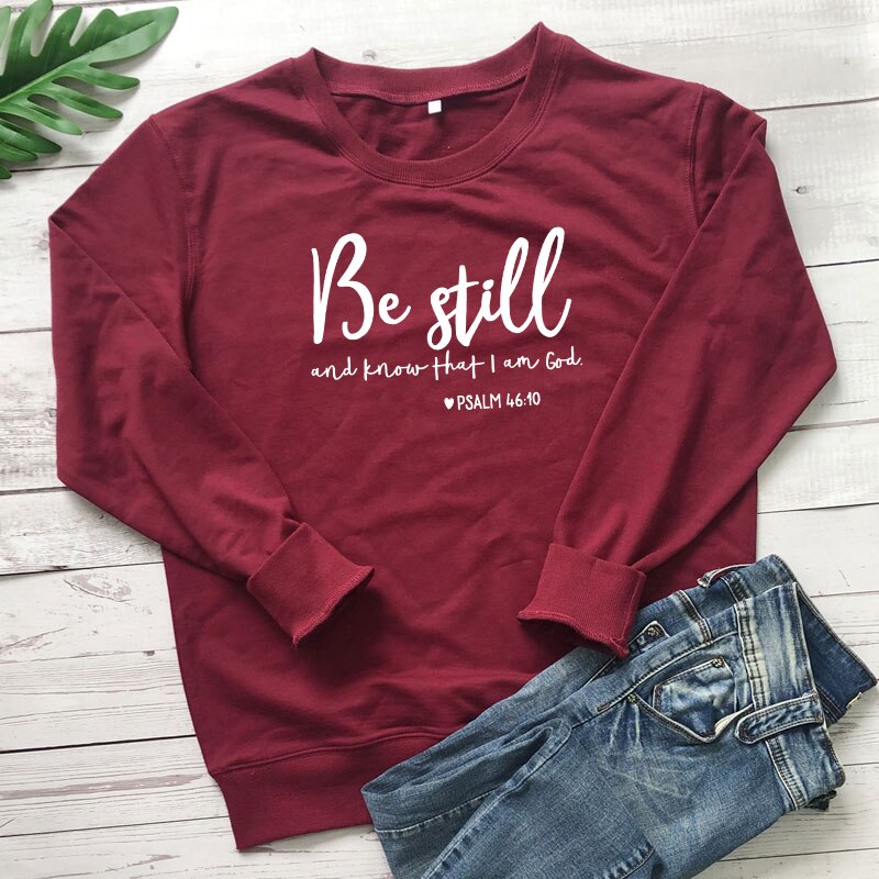 Be Still Christian Jumper Top