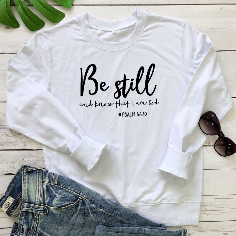 Be Still Christian Jumper Top