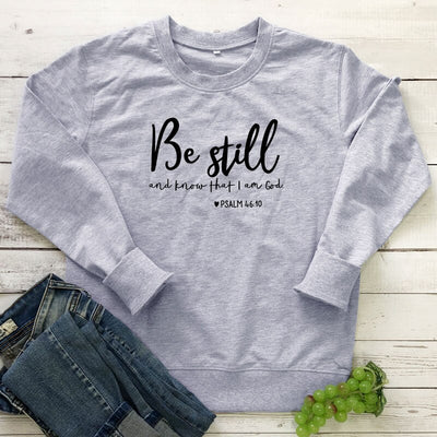 Be Still Christian Jumper Top