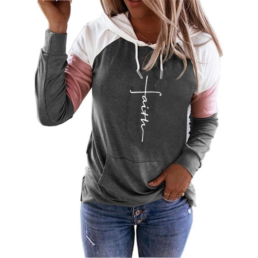 Women Letter Print Hoodies