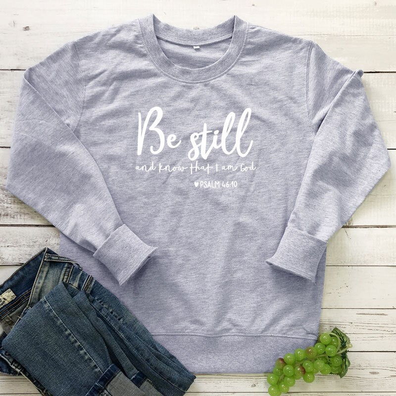 Be Still Christian Jumper Top