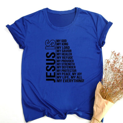 Women Vintage Tops Christian T-shirt