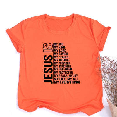 Women Vintage Tops Christian T-shirt