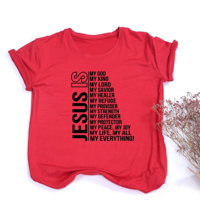 Women Vintage Tops Christian T-shirt