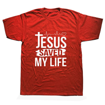 Summer Printed Jesus Saved My Life T Shirts