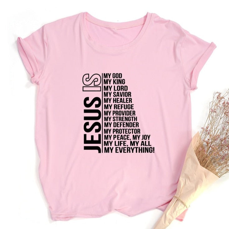 Women Vintage Tops Christian T-shirt