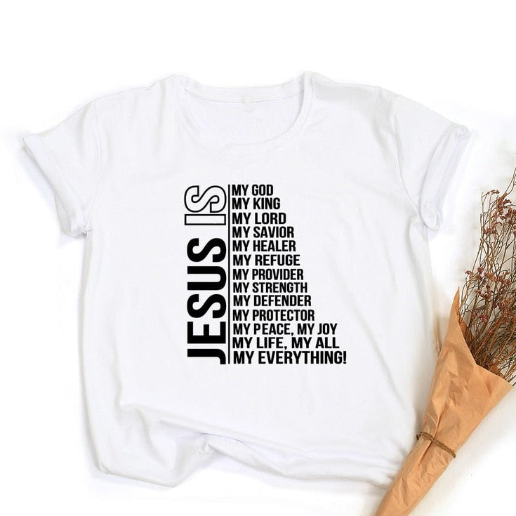 Women Vintage Tops Christian T-shirt