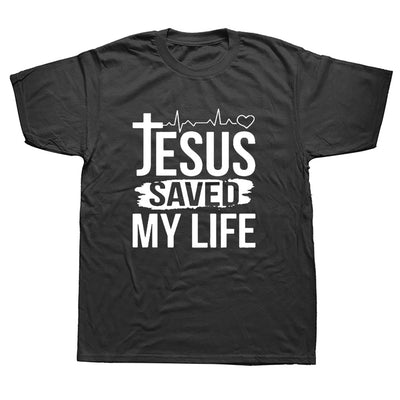 Summer Printed Jesus Saved My Life T Shirts