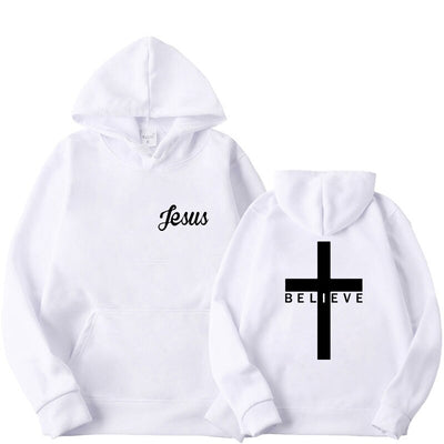 Faith Cross Printed Hoodies