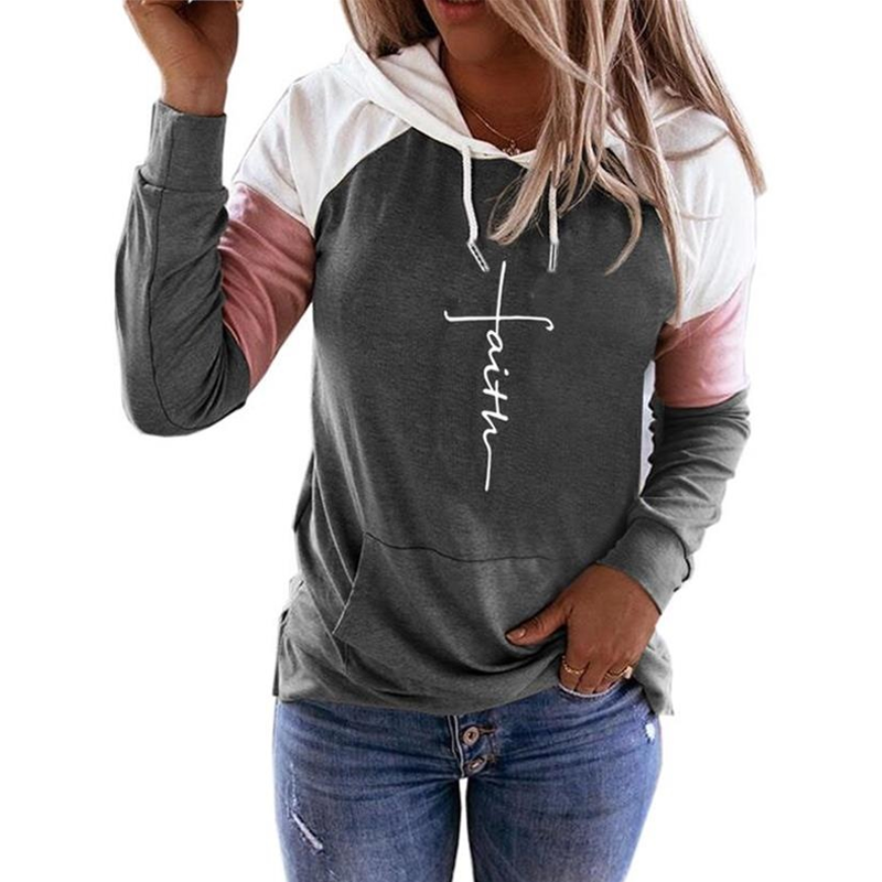 Women Letter Print Hoodies