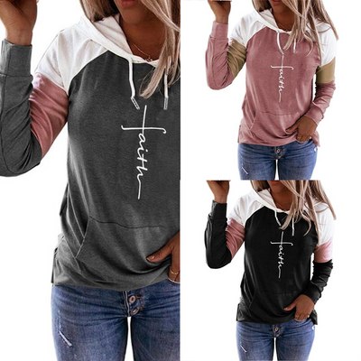 Women Letter Print Hoodies